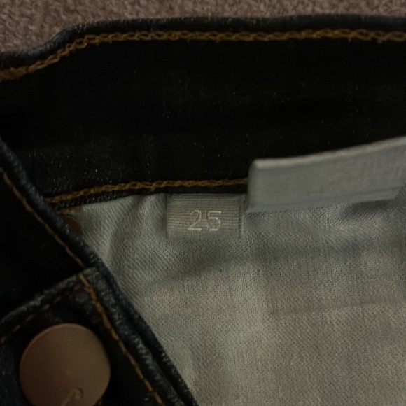 Authentic J Brand dark wash navy skinny jeans 5 pockets size 25 pants low rise - Picture 5 of 10